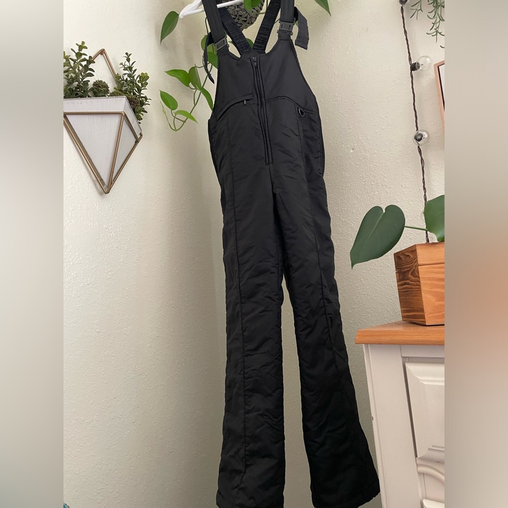 Black Waterproof Ski Bibs Mens Sz S